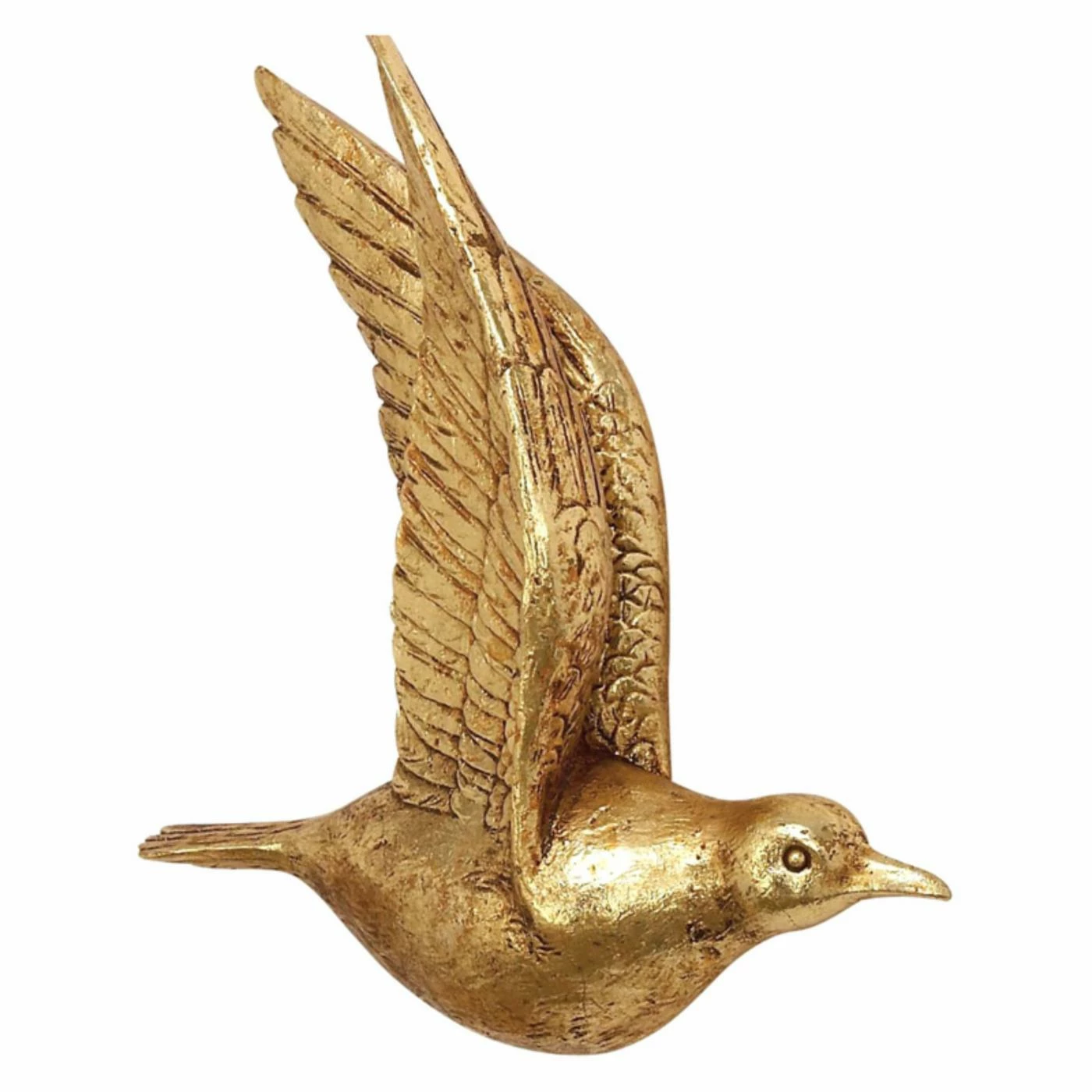 Cheapest ๐ฅ Resin DecMode Metallic Gold Polystone Flying Bird Wall Sculpture - Set Of 3 โ