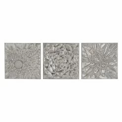 Best deal ⌛ Metal DecMode Glazed Floral Iron Wall Decor - Set Of 3 🤩