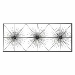 Outlet ❤️ Metal DecMode Geometric 3 Burst Iron Wall Decor 🧨