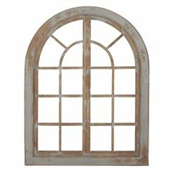 Wholesale 😉 DecMode Arched Window Wood Wall Decor 🧨