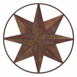 Hot Sale ✔️ Metal DecMode Framed 8 Point Star Wall Decor 🥰