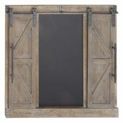 Flash Sale โ Wood DecMode Whitewash Barn Door Wall Chalkboard Decor ๐คฉ