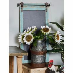 Best Sale โจ DecMode Vertical Wood And Iron Chalkboard ๐