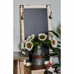 Best deal ๐ DecMode 4 Hook Rectangular Wood And Iron Blackboard ๐งจ