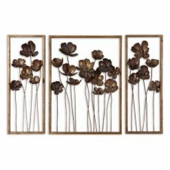 Cheapest ❤️ Uttermost Tulips Metal Wall Art - Set Of 3 🎁