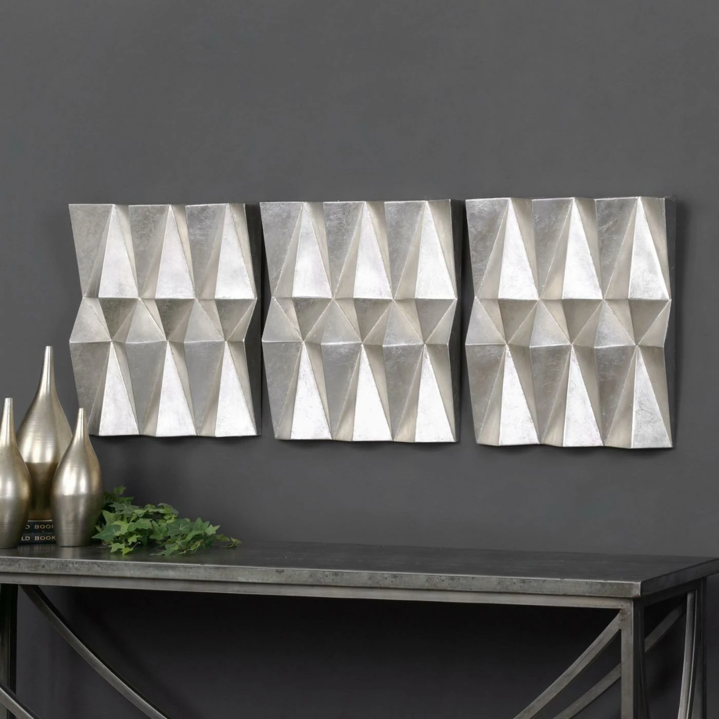 Deals ๐คฉ Metal Uttermost Maxton Wall Panels - Set Of 3 ๐