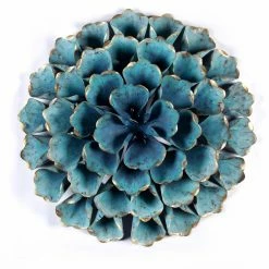 Best Pirce 🛒 Metal LuxenHome 23.5 Diam. In Flower Wall Decor 🔔