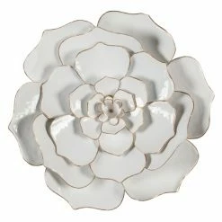 Coupon 🔔 Metal LuxenHome 24 Diam. In. Flower Wall Decor 😉