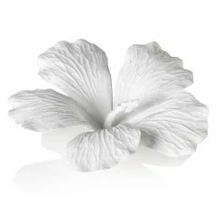 Cheapest 🤩 All Other Brands Ceramic White Bone China Hibiscus Flower Wall & Table Decor - Set Of 3 🧨