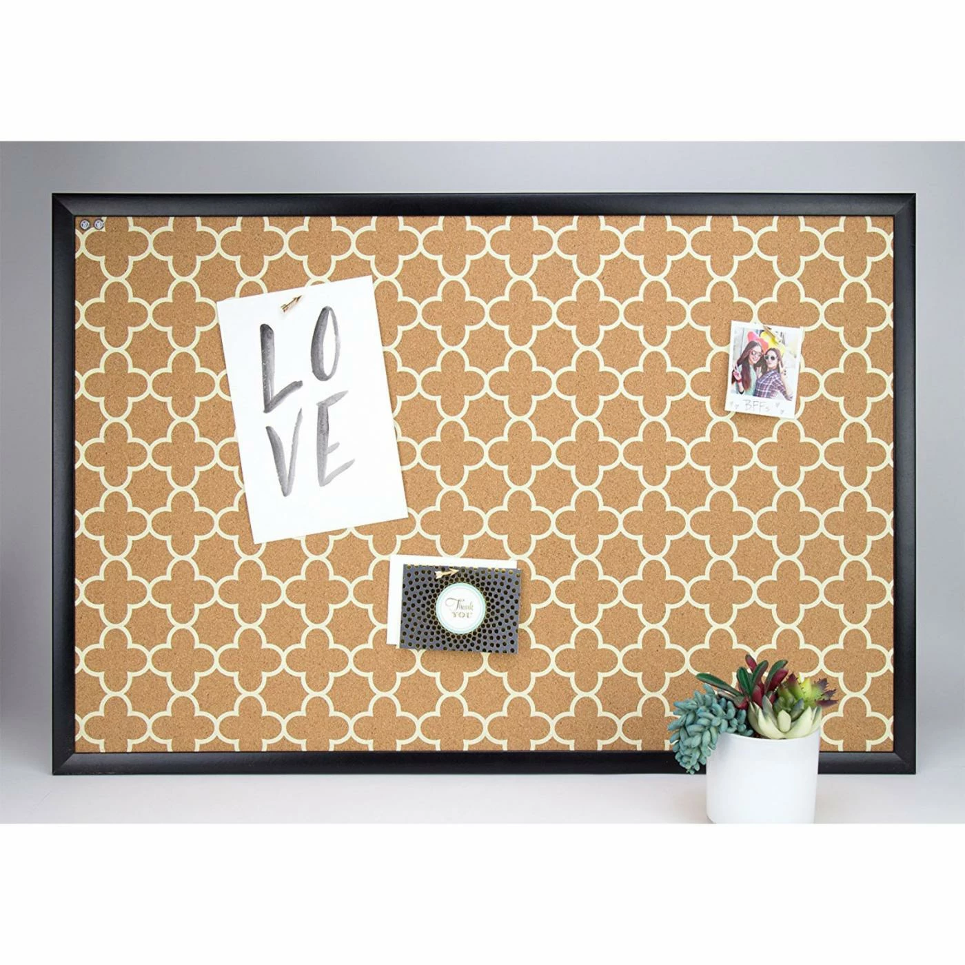 Cheapest โญ U Brands Cork Black Wood Fashioned Bulletin Board ๐ - Image 5
