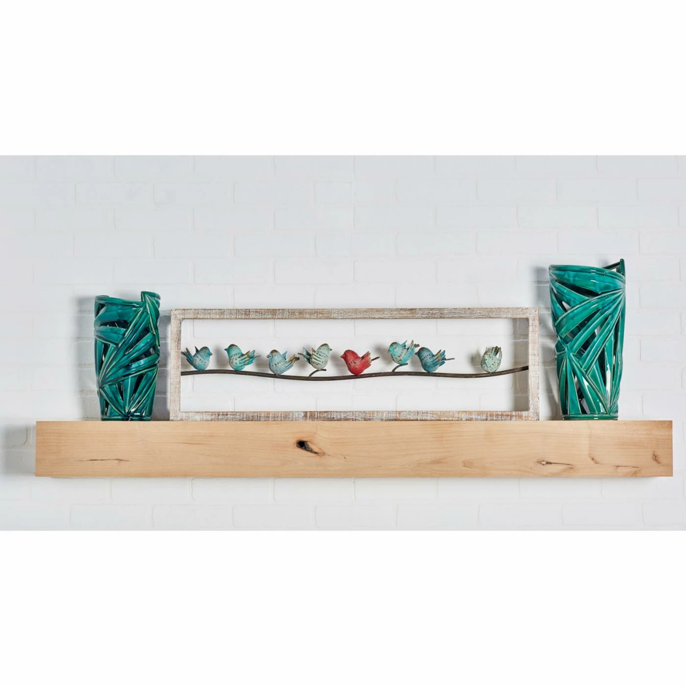 Buy β Wood DecMode Perched Birds On Wire Wall Decor β - Image 5