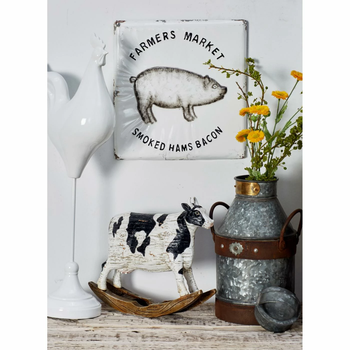 Outlet π DecMode Barnyard Animals Metal Wall Decor - Set Of 3 π₯ - Image 5